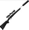 HOWA .308 STAINLESS STD 22" SCOPED SUPPRESSED KIT BLACK WITH GUN BAG