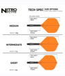 BLACK SHAFT AND ORANGE FLIGHT - RED DRAGON NITRO FLIGHT