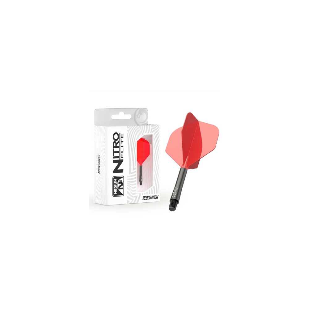 BLACK SHAFT AND RED FLIGHT - RED DRAGON NITRO FLITE