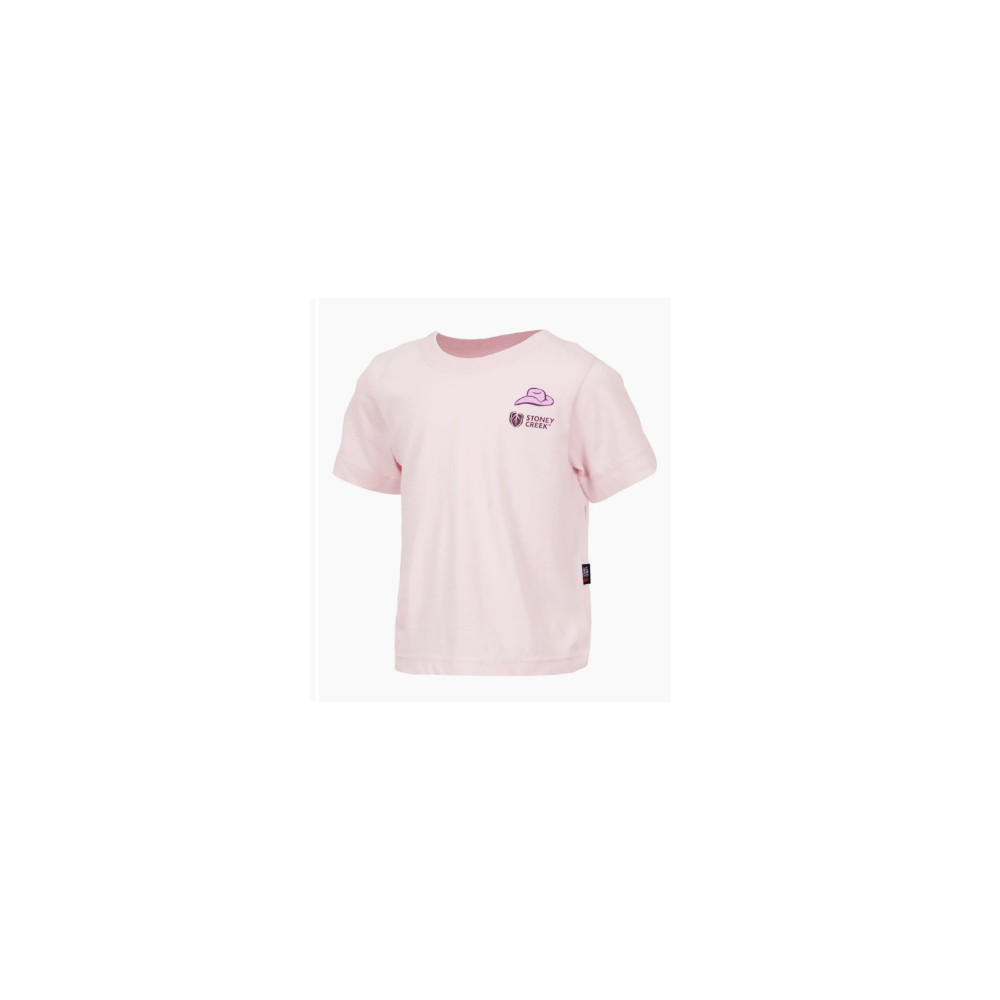 LIGHT PINK - BORN TO RIDE TEE - STONEY CREEK