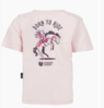 LIGHT PINK - BORN TO RIDE TEE - STONEY CREEK