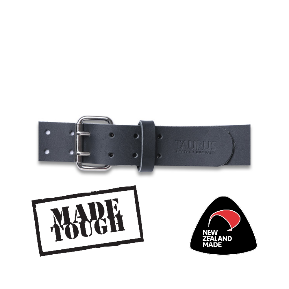 50MM HD LEATHER WORK BELT BLK (81-118CM)